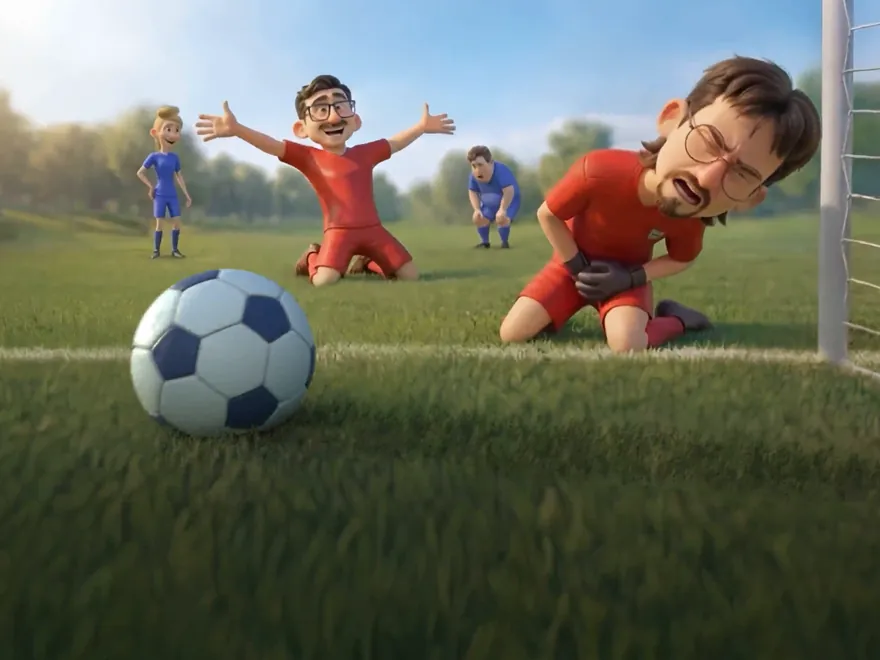Office team leaping up around a mobile with an open bet slip – kick-off offer for sport